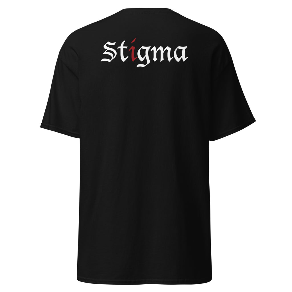 Offizielles Stigma LIES OF WAR-T-Shirt mit Logo auf der Rückseite
