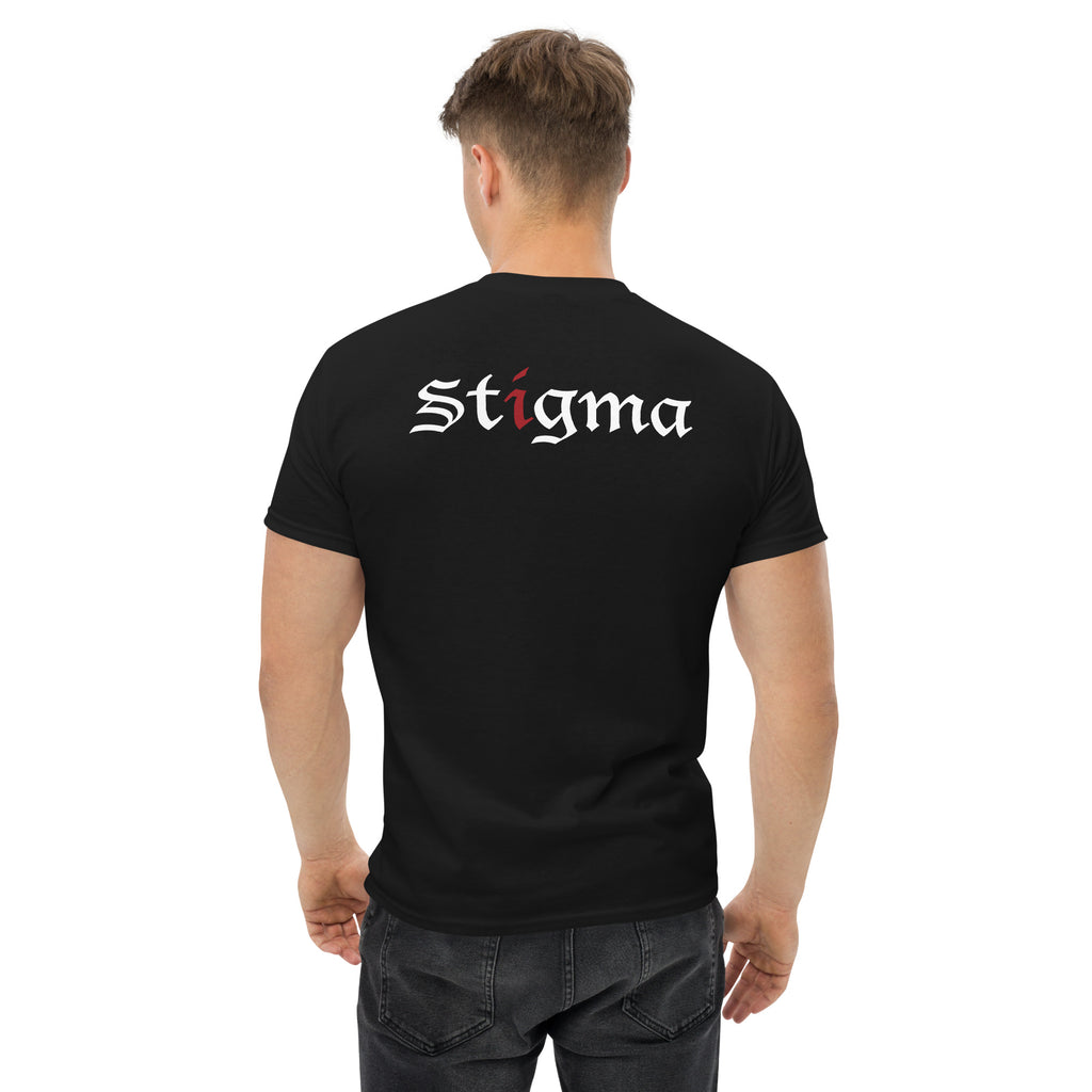 Offizielles Stigma LIES OF WAR-T-Shirt mit Logo auf der Rückseite