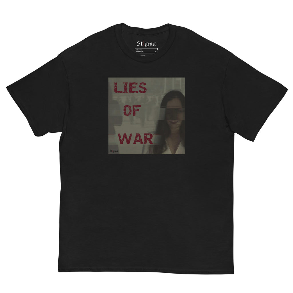Offizielles Stigma LIES OF WAR-T-Shirt mit Logo auf der Rückseite