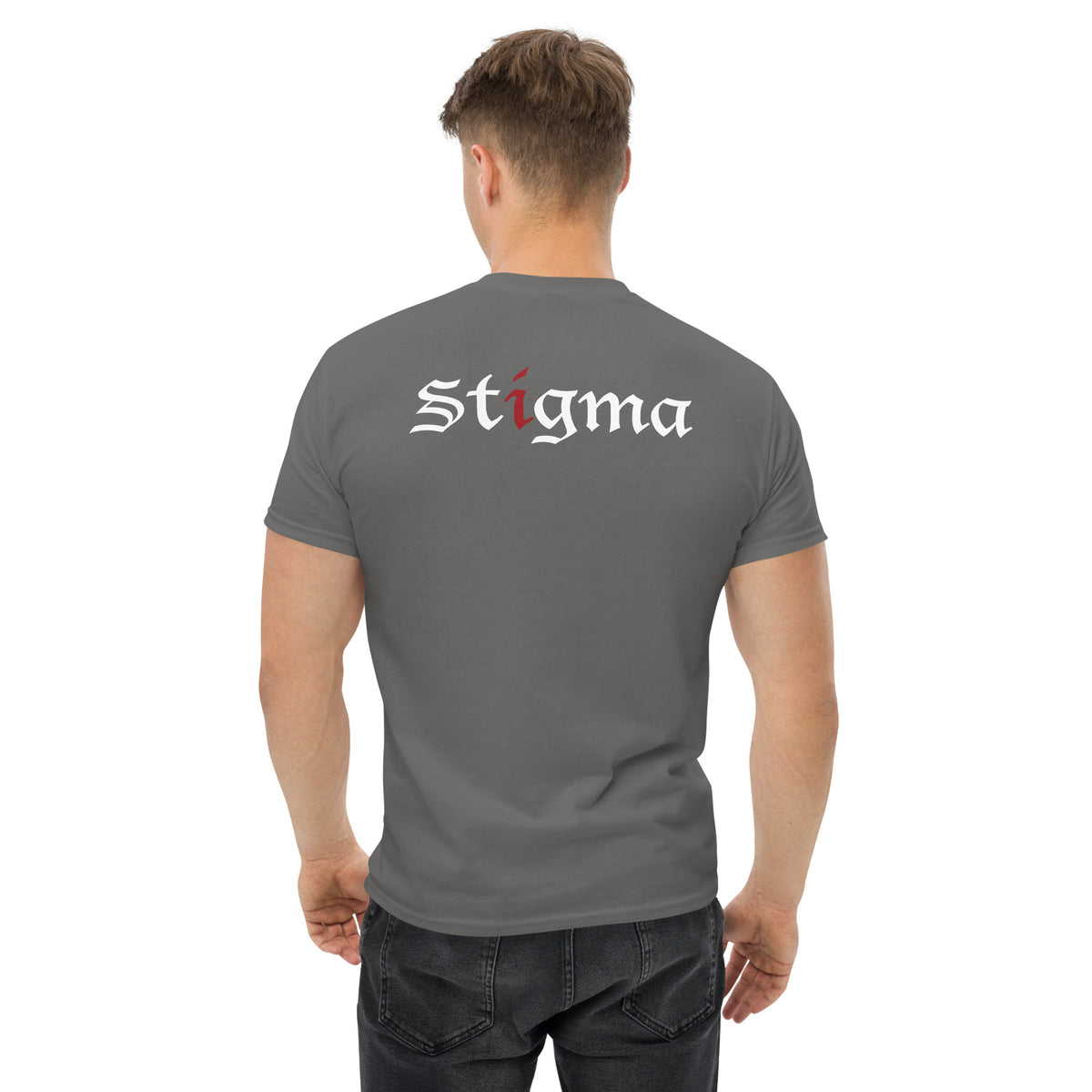 Offizielles Stigma LIES OF WAR-T-Shirt mit Logo auf der Rückseite